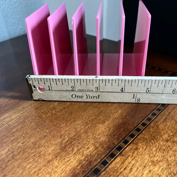 Vintage Rogers Letter Holder Organizer Pink - Picture 7 of 7